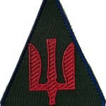 Шеврон Зенітно-ракетні війська повітряних сил (тризуб) Олива