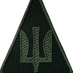 Шеврон Повітряні Сили ЗСУ (тризуб оливкова нитка) Олива