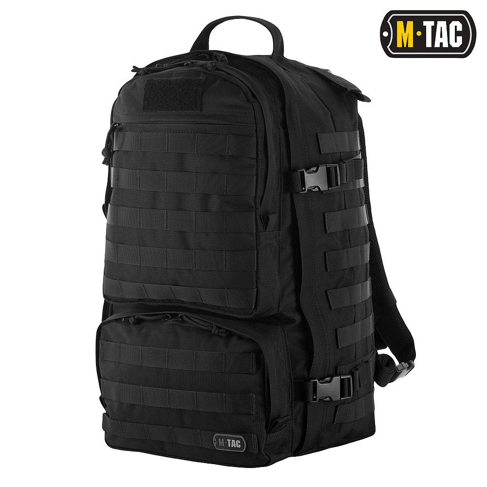 Тактичний рюкзак M-Tac Trooper Pack Black 50 л — міцний військовий рюкзак. Купити штурмовий рюкзак у військторзі БОЄЦЬ M-Tac рюкзак тактичний Trooper Pack Black 50л - Image 1