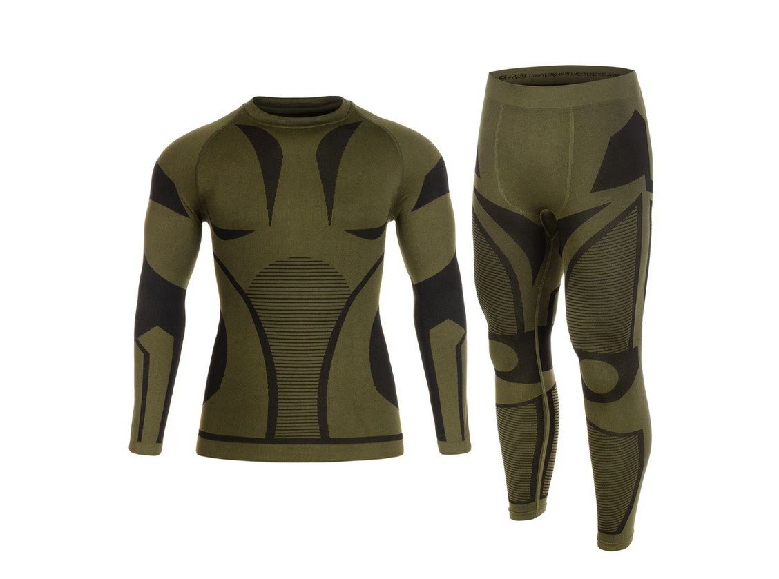 4959278849_termoaktivna-taktichna-bilizna Термоактивна тактична білизна Mil-Tec 4-Way Stretch Performance Olive - Image 1