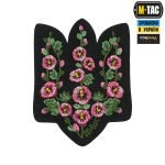 M-Tac нашивка Тризуб рожеві Мальви (вишивка)