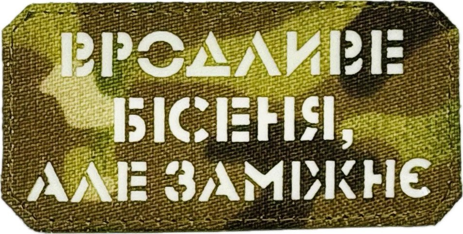 6232646887_shevron-suvenir-lasercut Шеврон сувенір LaserCut Cordura Вродливе бісеня,але заміжнє - Image 1