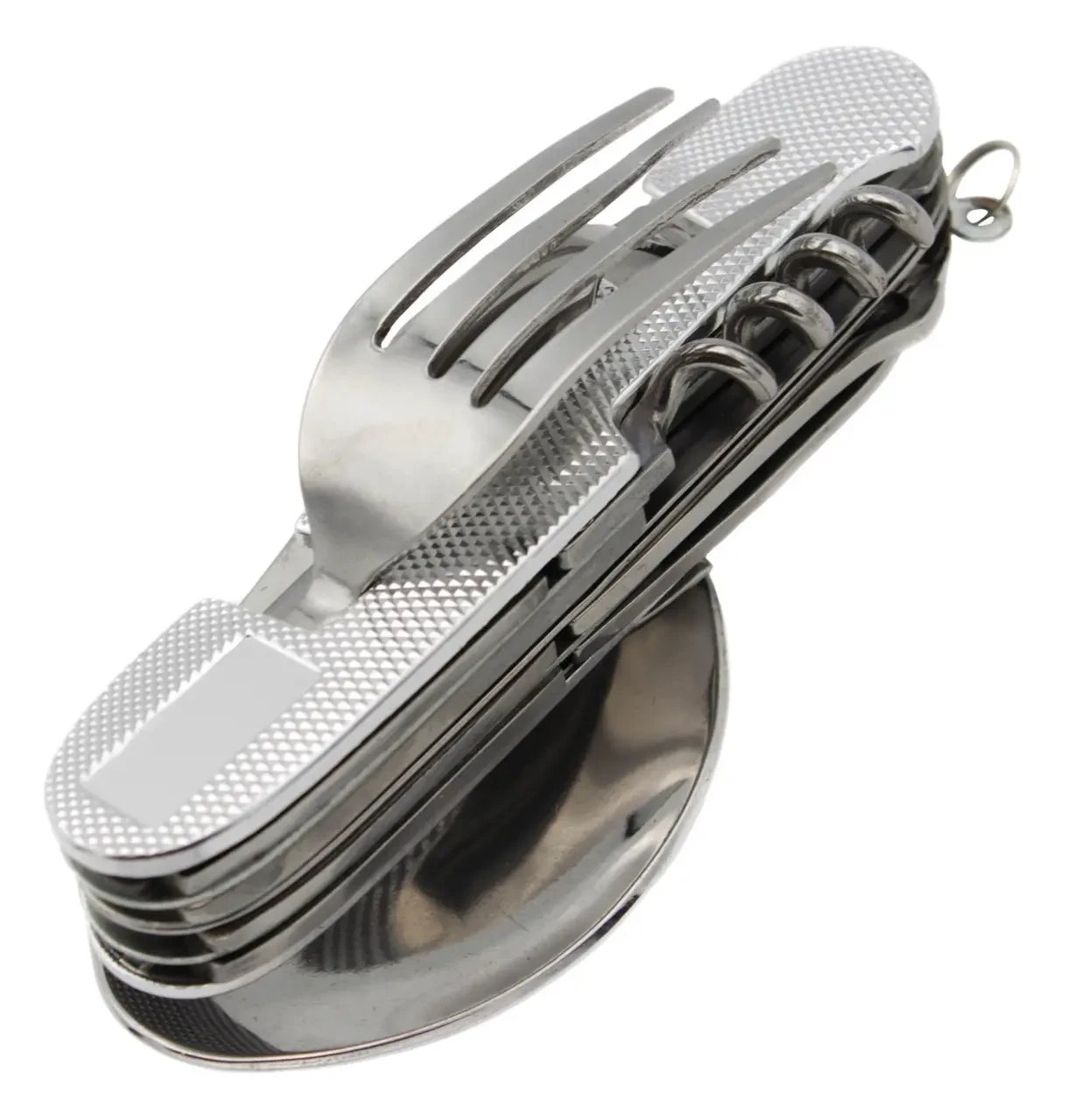 6497465144_nabir-turistichnijlozhka-vilka-l48 Набір Туристичний(ложка-вилка) L48 сірий - Image 1