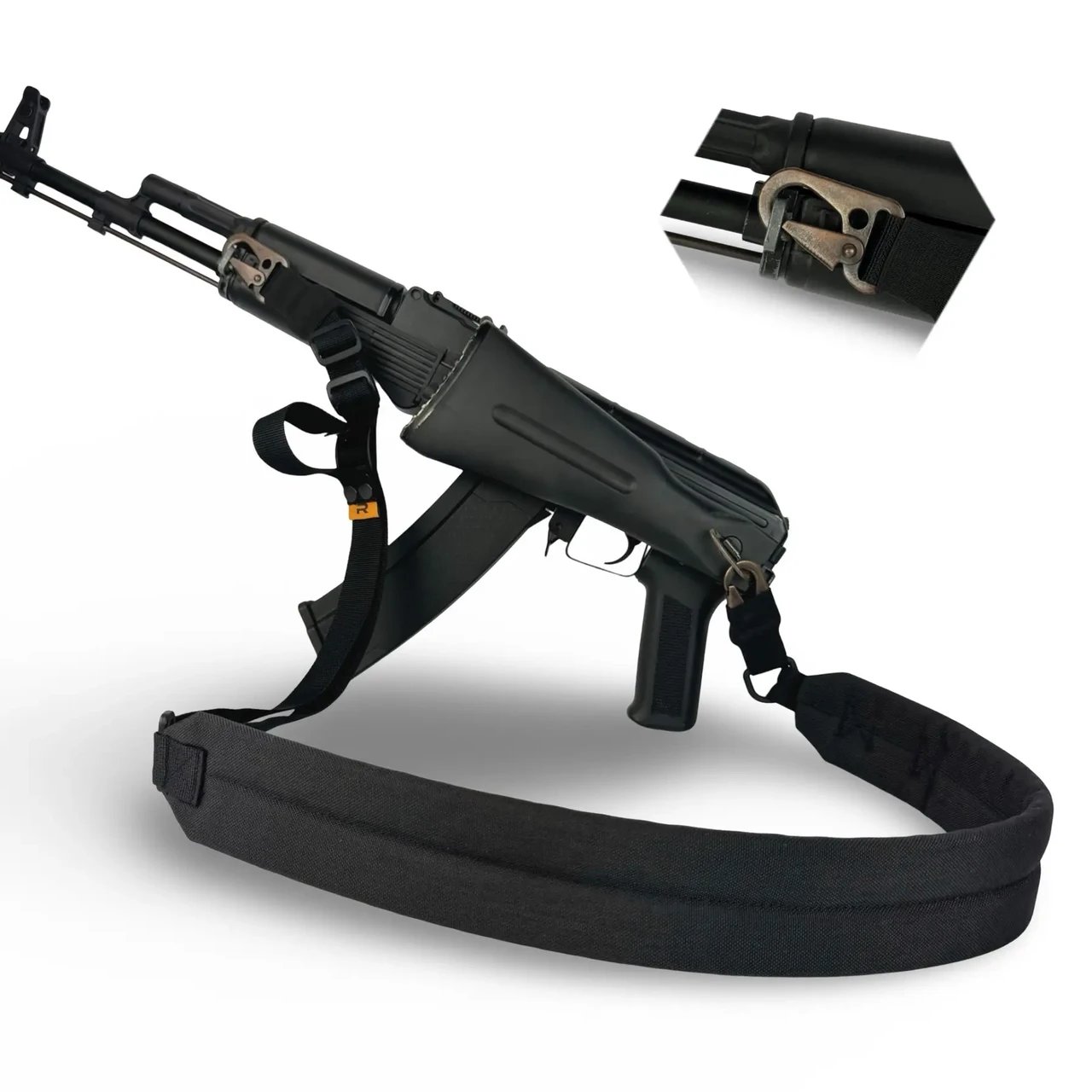 6654643648_remin-zbrojovij-ragnarok Ремінь збройовий RAGNAROK одно/двоточковий з широким наплічником "RAGNARR" Чорний - Image 1