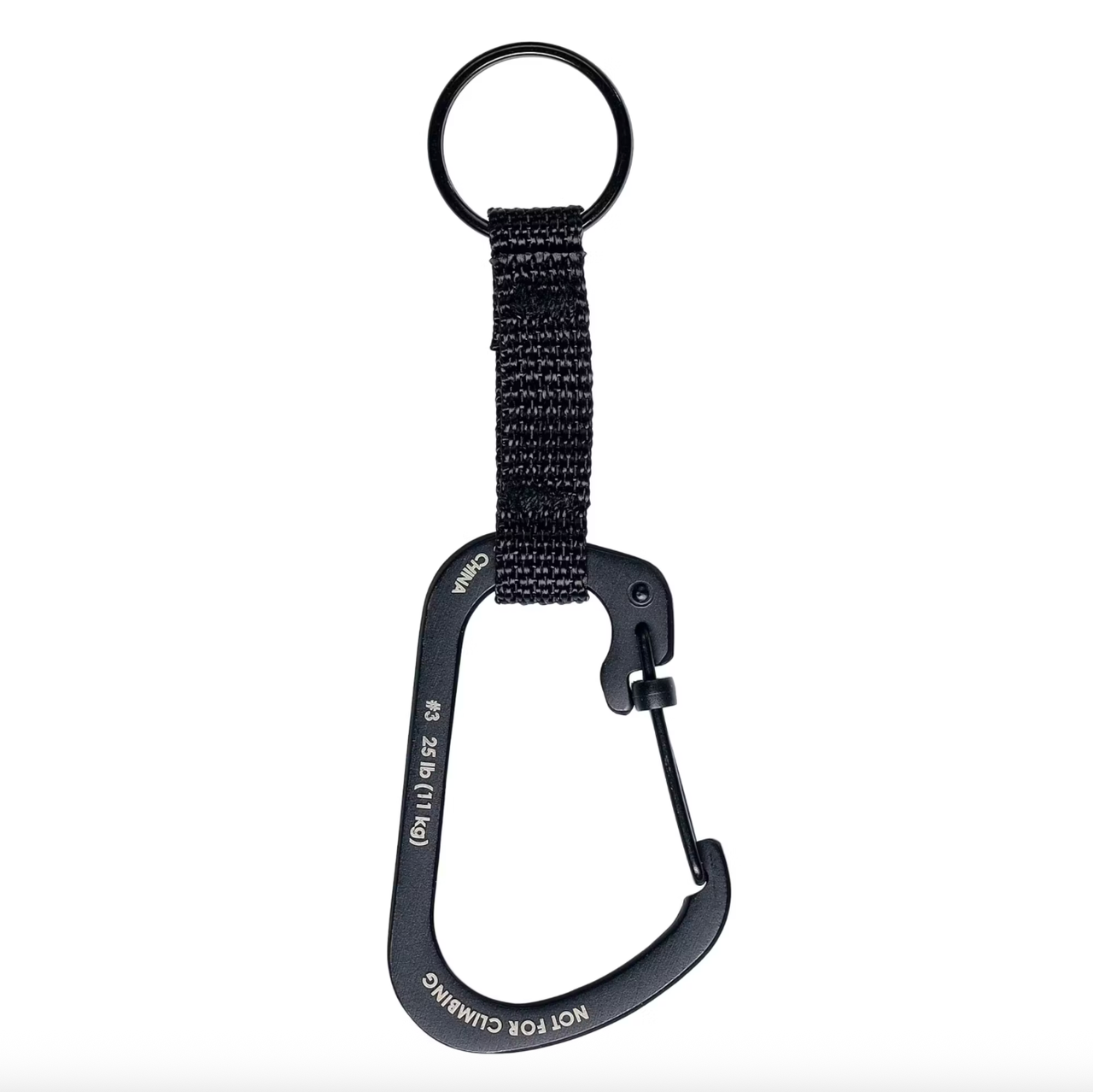 6730162383_karabin-nite-ize Карабін Nite Ize SlideLock Key Ring #3 - Black - Image 1