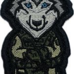 Шеврон Вовк чорний