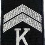 Погони Курсант-Капрал Поліції  (пара) на липучці чорні