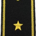 Погон Інспектор митної служби 4 рангу (нитка жовта, на липучці)