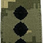 Погон Старший лейтенант 3D  (чорна нитка, на липучці) піксель