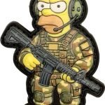 Нашивка Гомер Сімпсон ЗСУ 3d+