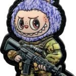 Нашивка Лабубу military edition PVC Purple