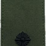 Погон Майор 3D (чорна нитка, на липучці) Олива