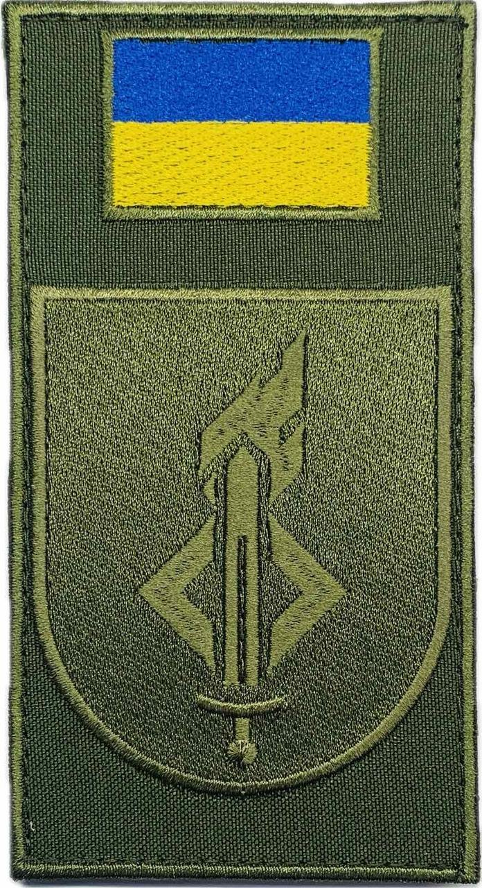 6868069964_shevron-zaglushka-na-lipuchtsi Шеврон-заглушка на липучці Національна академія сухопутних військ Олива - Image 1