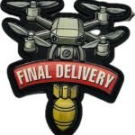 Нашивка Дрон FINAL DELIVERY PVC 3D