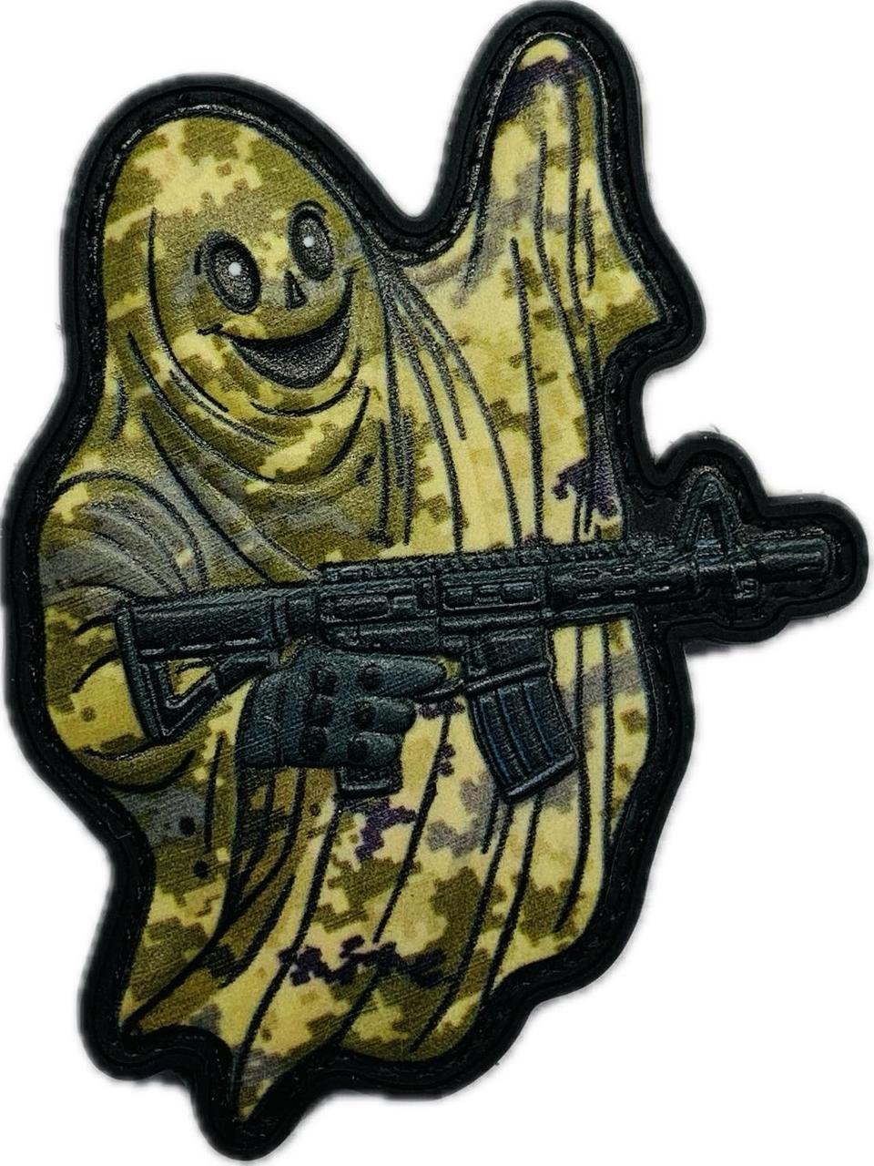 6919489491_nashivka-privid-optimist Нашивка Привид оптиміст 3d PVC ММ14 - Image 1