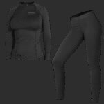 Жіноча термобілизна CamoTec Pani Polarheat QS Чорний