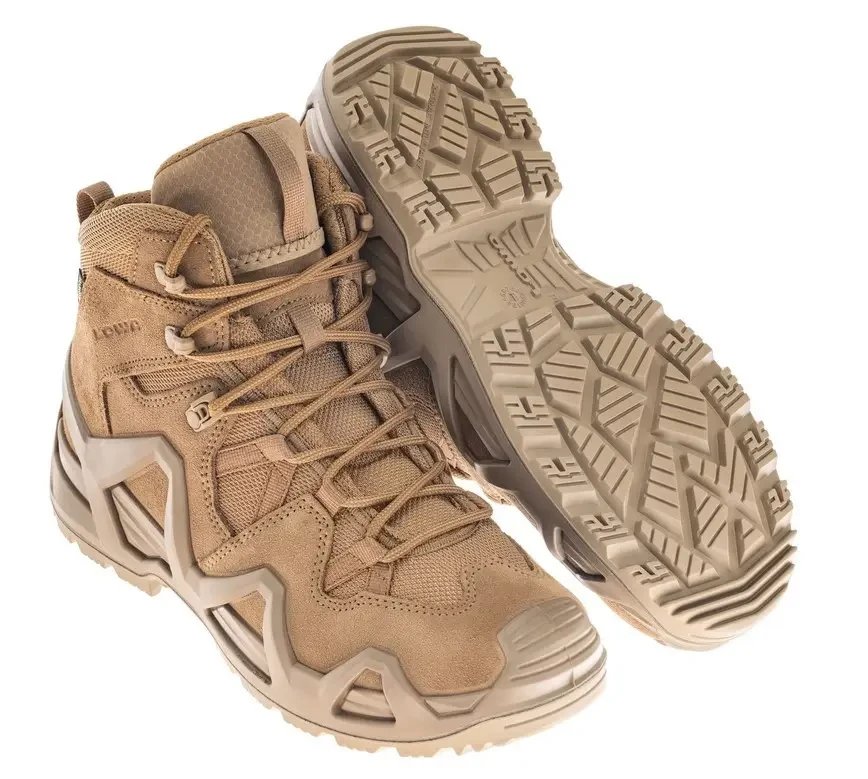 Черевики тактичні Lowa Zephyr GORE-TEX MID MK2 Coyote — легендарні військові мембранні черевики підвищеної надійності | Військторг БОЄЦЬ Черевики тактичні Lowa Zephyr GORE-TEX MID MK2 - Coyote 40 - Image 1